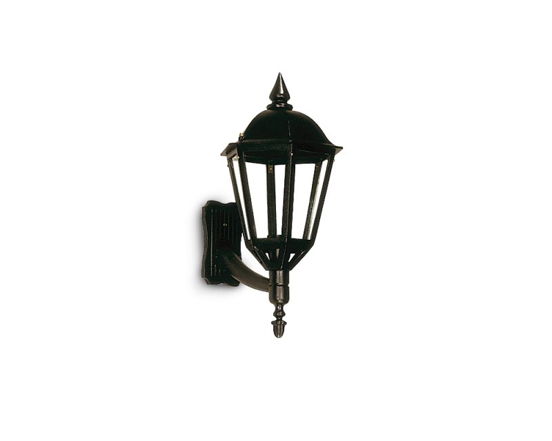 FAROL ALUMINIO NEGRO 1 LUZ
